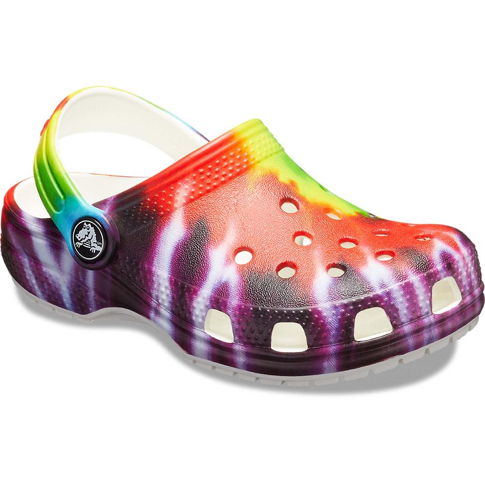 Sabots Crocs Classiche Tie-Dye Graphic Fille Rouge | France 1481NWYB